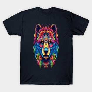 wolf Mandala Animal Ilustration T-Shirt